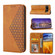 Google Pixel 7 Pro Cubic Grid Calf Texture Magnetic Closure Leather Phone Case - Yellow Google Pixel 7 Pro Cubic Grid Calf Texture Magnetic Closure Leather Phone Case - Yellow