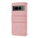Google Pixel 7 Pro Embossed Striped Magnetic Buckle Horizontal Flip Phone Leather Case - Pink