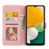 Google Pixel 7 Pro Embossed Striped Magnetic Buckle Horizontal Flip Phone Leather Case - Pink