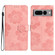 Google Pixel 7 Pro Flower Embossing Pattern Leather Phone Case - Pink