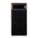Google Pixel 7 Pro Genuine Leather Ostrich Texture Nano Electroplating Phone Case - Black