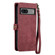Google Pixel 7 Pro Geometric Zipper Wallet Side Buckle Leather Phone Case - Red