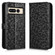 Google Pixel 7 Pro Honeycomb Dot Texture Leather Phone Case - Black