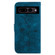 Google Pixel 7 Pro Lily Embossed Leather Phone Case - Dark Blue