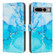 Google Pixel 7 Pro Painted Marble Pattern Leather Phone Case - Blue Green