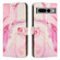 Google Pixel 7 Pro Painted Marble Pattern Leather Phone Case - Rose Gold
