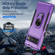 Google Pixel 7 Pro Ring Kickstand Heavy Duty Shockproof Phone Case - Purple+Black