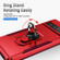 Google Pixel 7 Pro Ring Kickstand Heavy Duty Shockproof Phone Case - Red+Rose Red