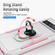 Google Pixel 7 Pro Ring Kickstand Heavy Duty Shockproof Phone Case - White+Pink