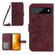 Google Pixel 7 Pro Skin Feel Sun Flower Pattern Flip Leather Phone Case with Lanyard - Wine Red