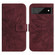 Google Pixel 7 Pro Skin Feel Sun Flower Pattern Flip Leather Phone Case with Lanyard - Wine Red