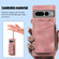 Google Pixel 7 Pro Zipper Card Bag Back Cover Phone Case - Pink