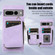 Google Pixel 7 Pro Zipper Card Bag Back Cover Phone Case - Purple