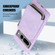 Google Pixel 7 Pro Zipper Card Bag Back Cover Phone Case - Purple