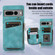 Google Pixel 7 Pro Zipper Card Bag Back Cover Phone Case - Turquoise