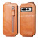 Google Pixel 7 Pro Zipper Wallet Vertical Flip Leather Phone Case - Brown