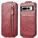 Google Pixel 7 Pro Zipper Wallet Vertical Flip Leather Phone Case - Red