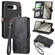 Google Pixel 8 Pro Geometric Zipper Wallet Side Buckle Leather Phone Case - Black Google Pixel 8 Pro Geometric Zipper Wallet Side Buckle Leather Phone Case - Black