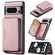 Google Pixel 8 Pro JEEHOOD Magnetic Zipper Wallet Phone Leather Case - Pink