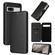 Google Pixel 7a Carbon Fiber Texture Flip Leather Phone Case - Black