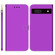 Google Pixel 7a Imitated Mirror Surface Flip Leather Phone Case - Purple