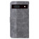 Google Pixel 7a Geometric Embossed Flip Leather Phone Case - Grey