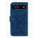Google Pixel 7a Butterfly Rose Embossed Leather Phone Case - Blue
