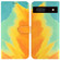 Google Pixel 7a Watercolor Pattern Flip Leather Phone Case - Autumn Leaf