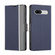 Google Pixel 7a Twill Texture Side Button Leather Phone Case - Blue