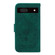 Google Pixel 7a Butterfly Rose Embossed Leather Phone Case - Green Google Pixel 7a Butterfly Rose Embossed Leather Phone Case - Green