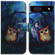 Google Pixel 7a Coloured Drawing Flip Leather Phone Case - Oil Painting Owl