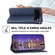 Google Pixel 7A Cubic Grid Calf Texture Magnetic Closure Leather Phone Case - Blue