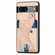 Google Pixel 7a Carbon Fiber Wallet Flip Card Holder Phone Case - Khaki