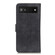 Google Pixel 7a KHAZNEH Retro Texture Flip Leather Phone Case - Black