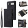 Google Pixel 7A Multifunctional Multi-Card Wallet Phone Leather Case - Black