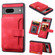 Google Pixel 7a Skin Feel Dream Anti-theft Brush Shockproof Portable Skin Card Bag Phone Case - Red