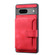 Google Pixel 7a Skin Feel Dream Anti-theft Brush Shockproof Portable Skin Card Bag Phone Case - Red