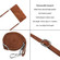 Google Pixel 7a Skin Feel Stripe Pattern Leather Phone Case with Lanyard - Brown