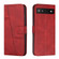 Google Pixel 7a Stitching Calf Texture Buckle Leather Phone Case - Red