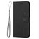 Google Pixel 7a Skin Feel Heart Pattern Leather Phone Case - Black