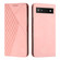Google Pixel 7a Diamond Pattern Skin Feel Magnetic Leather Phone Case - Rose Gold