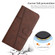 Google Pixel 7a Stitching Calf Texture Buckle Leather Phone Case - Brown