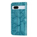 Google Pixel 7a Life Tree Embossing Pattern Flip Leather Phone Case - Blue
