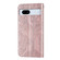 Google Pixel 7a Life Tree Embossing Pattern Flip Leather Phone Case - Rose Gold