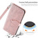 Google Pixel 7a Life Tree Embossing Pattern Flip Leather Phone Case - Rose Gold