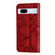 Google Pixel 7a Life Tree Embossing Pattern Flip Leather Phone Case - Red