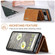 Google Pixel 7A DG.MING M1 Series 3-Fold Multi Card Wallet Phone Case - Brown