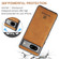 Google Pixel 7A DG.MING M1 Series 3-Fold Multi Card Wallet Phone Case - Brown
