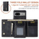 Google Pixel 7A DG.MING M1 Series 3-Fold Multi Card Wallet Phone Case - Black