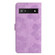 Google Pixel 7a Flower Embossing Pattern Leather Phone Case - Purple